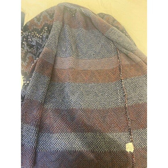 Lucky Brand Women's Sweater Duster Cardigan Size M Lagenlook Knit Fair Isle - Picture 9 of 9